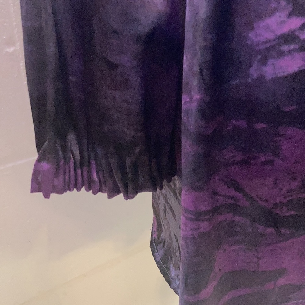 Simply Vera by Vera Wang Purple & Black Blouse - Picture 4 of 14